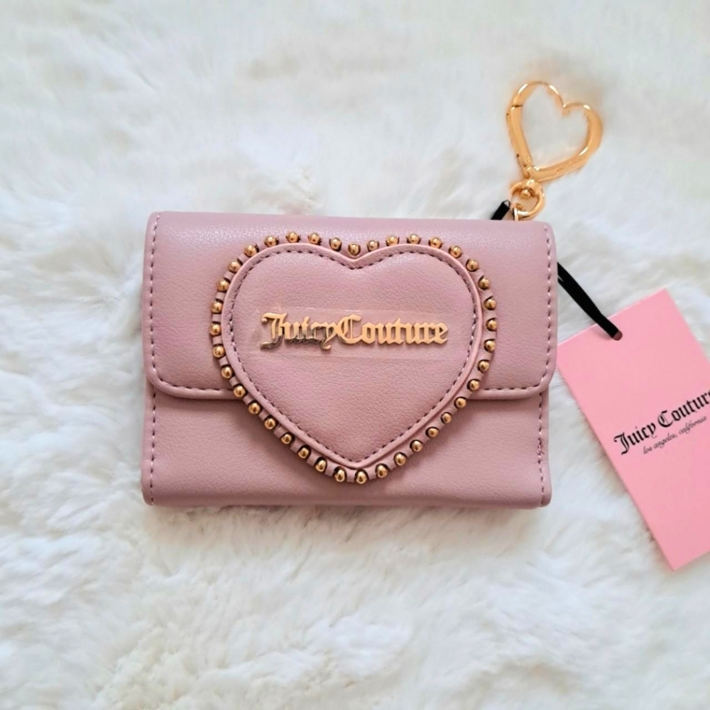 juicy couture embellished heart wallet